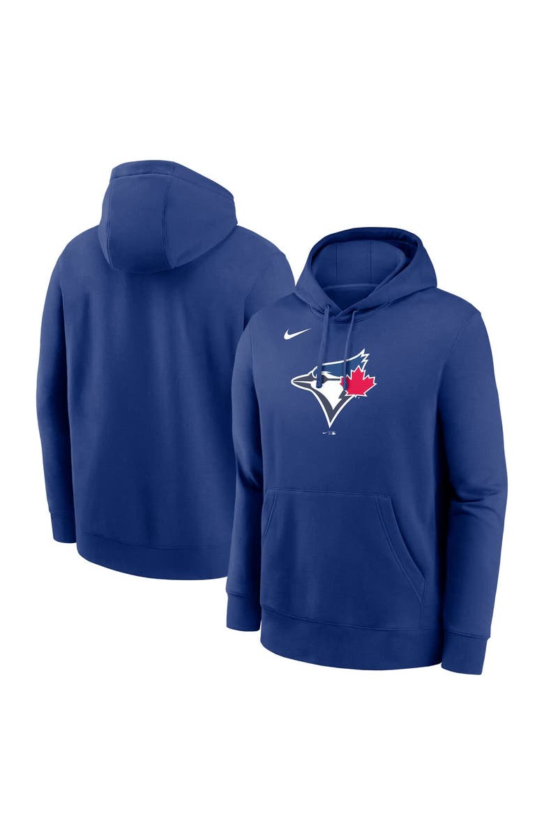 Nike Men's Nike Royal Toronto Blue Jays Logo Club Fleece Pullover Hoodie, Main, color, Royal