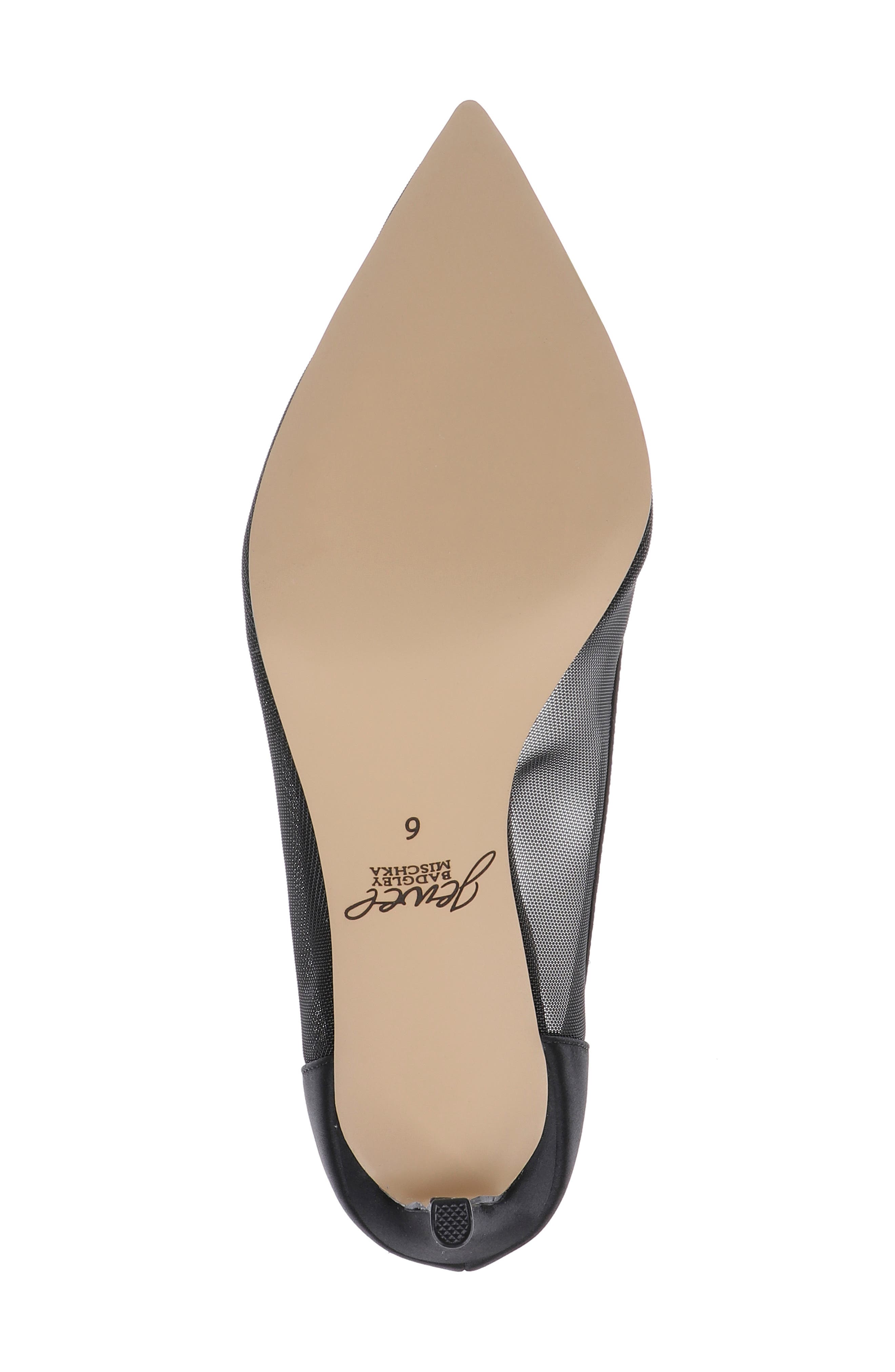 Beckett Ankle Strap Pump, Alternate, color, BLACK MESH