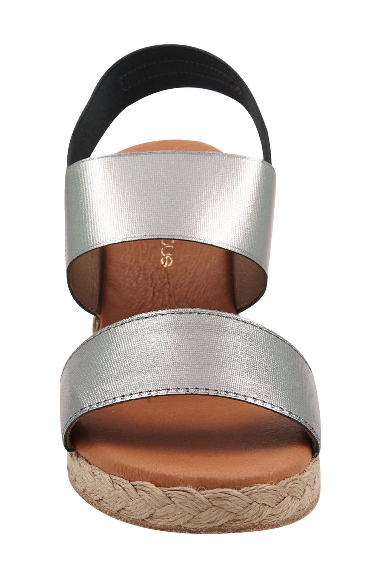 Allison Espadrille Wedge Sandal, Alternate, color, METALLIC TAUPE