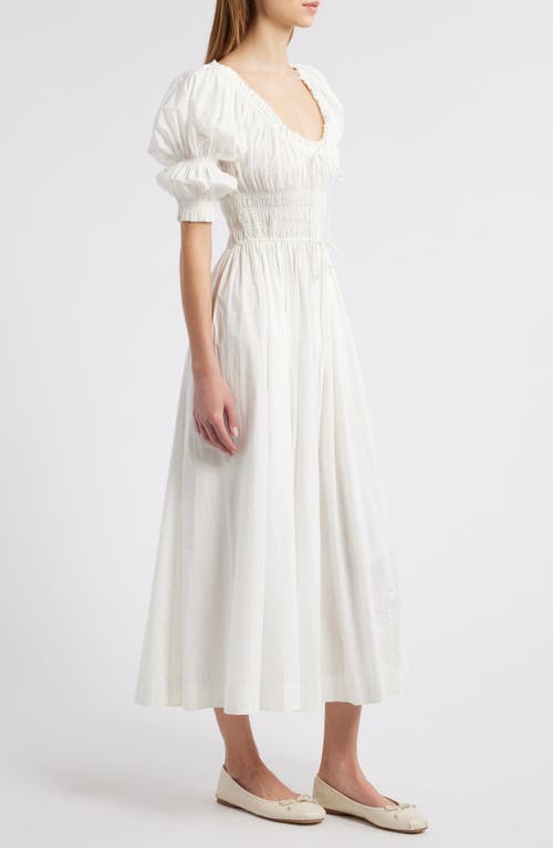 Doen Dôen Ischia Convertible Organic Cotton Maxi Dress In Salt