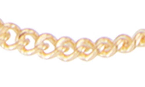 Fuzion Creations Curb Chain Necklace In Yellow