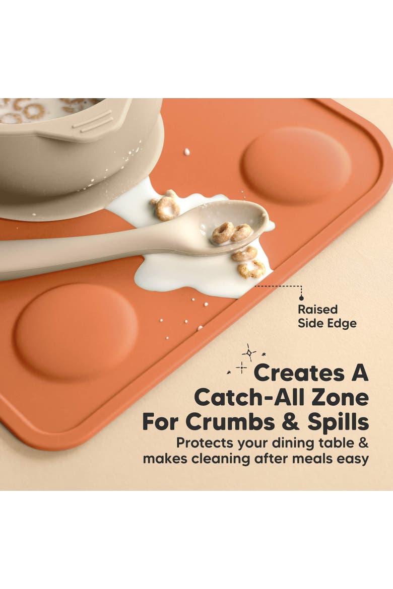 2-Pack Prep Silicone Placemats, Alternate, color, Terracotta