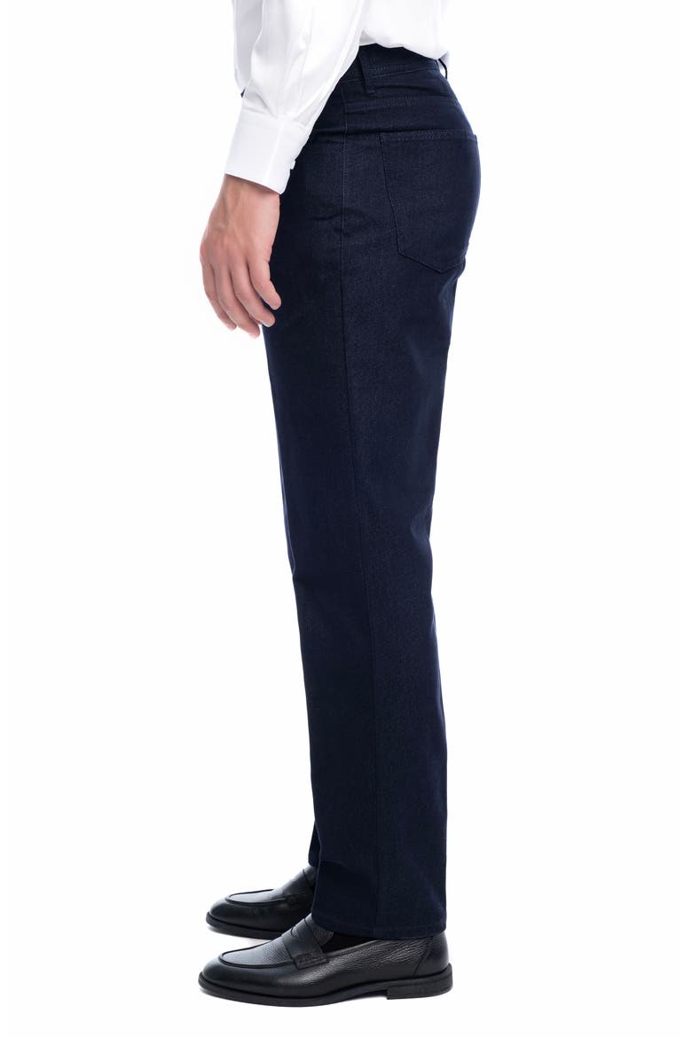 Stretch Cotton-Blend Long Casual Pants, Alternate, color, NAVY BLUE