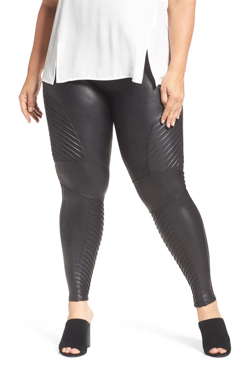 SPANX<sup>®</sup> High Waist Moto Leggings, Main, color,