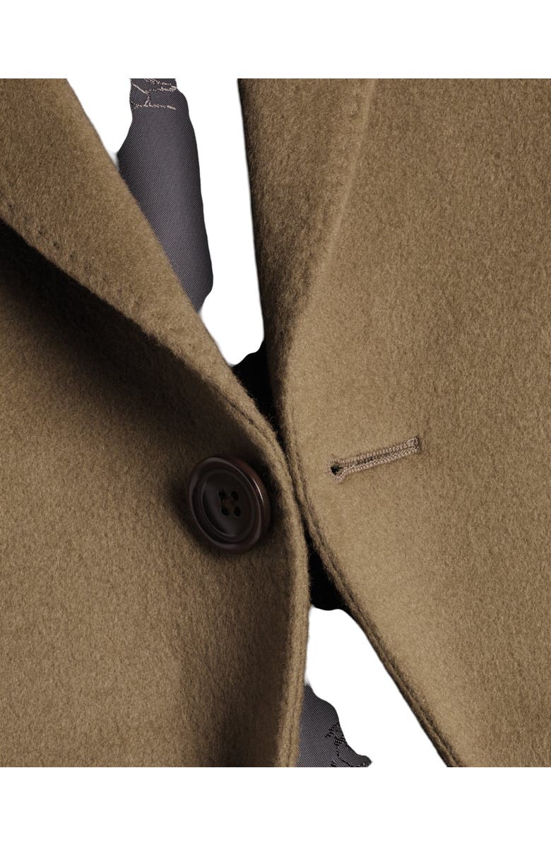 Charles Tyrwhitt Wool Overcoat, Alternate, color, Brown