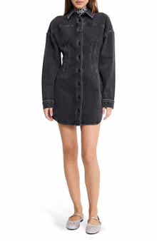 Denim Shirt Minidress