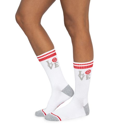 Muk Luks Cotton Rib Compression Crew Sock 3 Pair Pack In Multi
