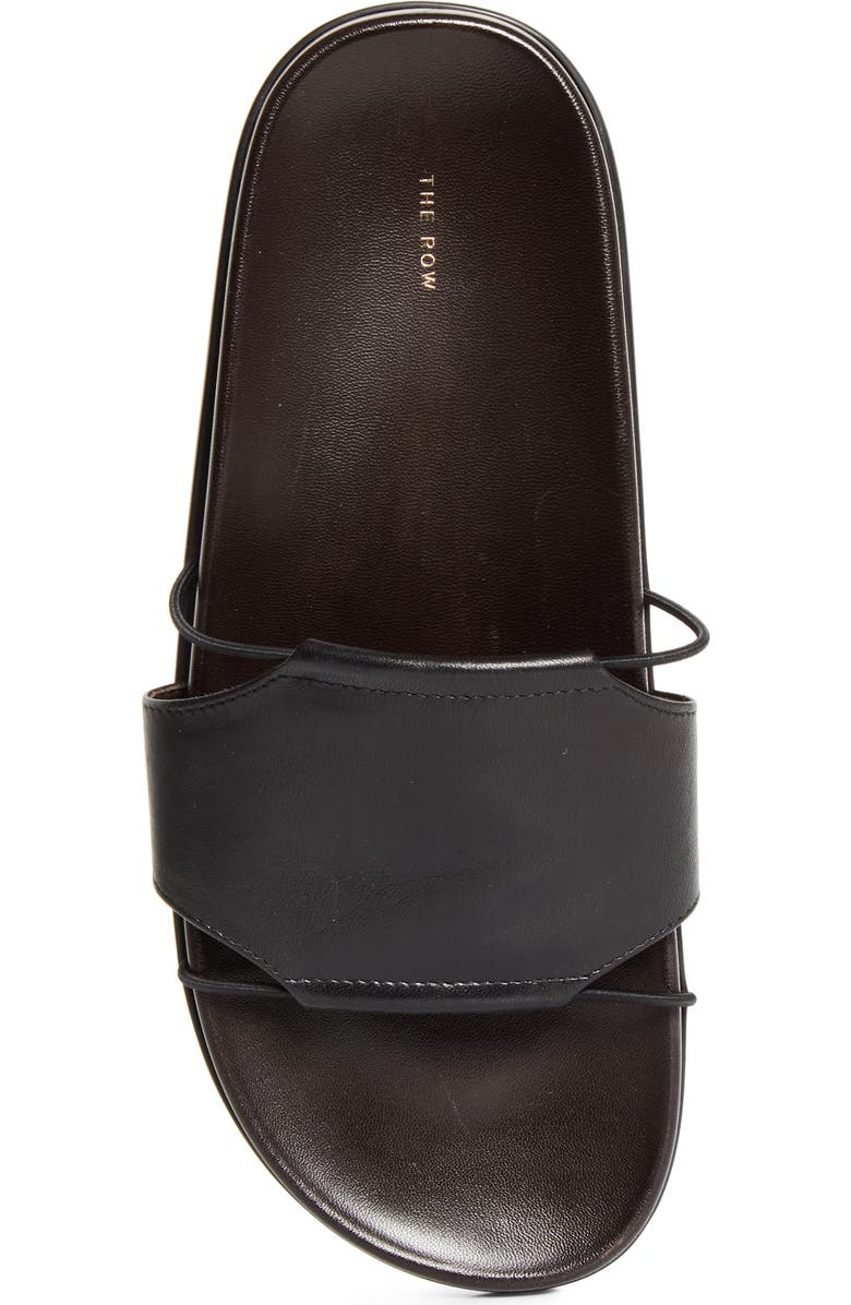 The Row Vivienne Slide Sandal, Alternate, color, Black