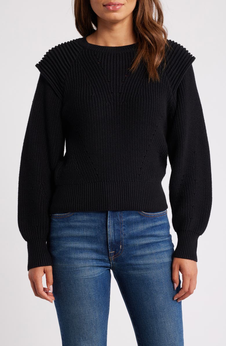 Wit & Wisdom Extended Shoulder Sweater, Main, color, 