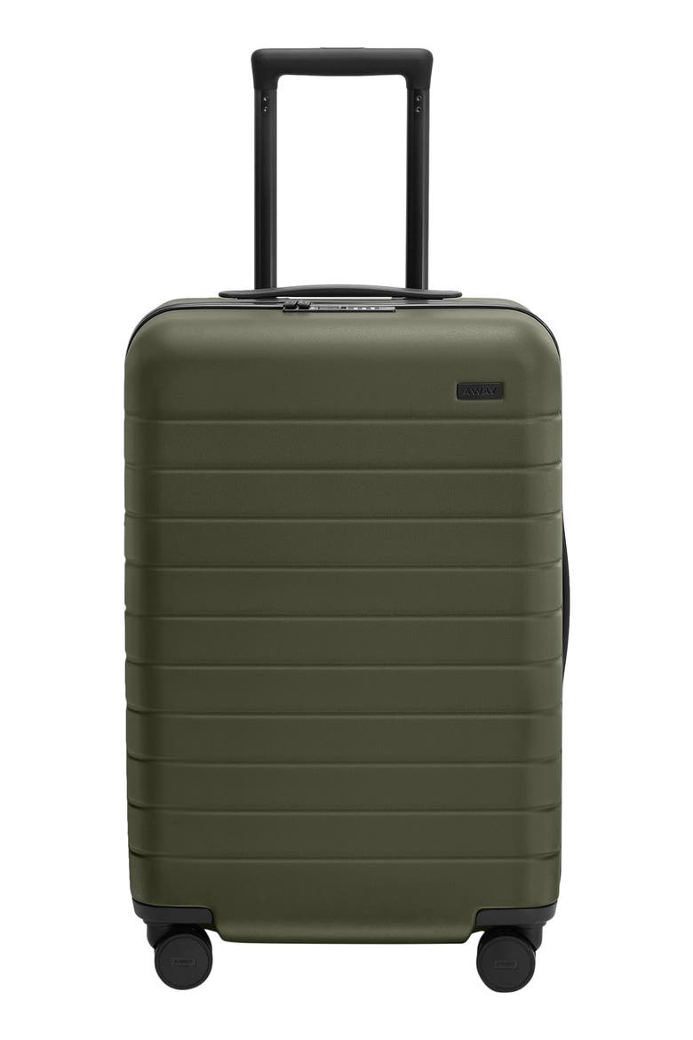 The Bigger Carry-On Flex Suitcase, Main, color, OLIVE GREEN