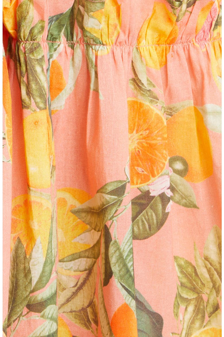 Harbour Island Floral Cotton Voile Sundress, Alternate, color, DAHLIA