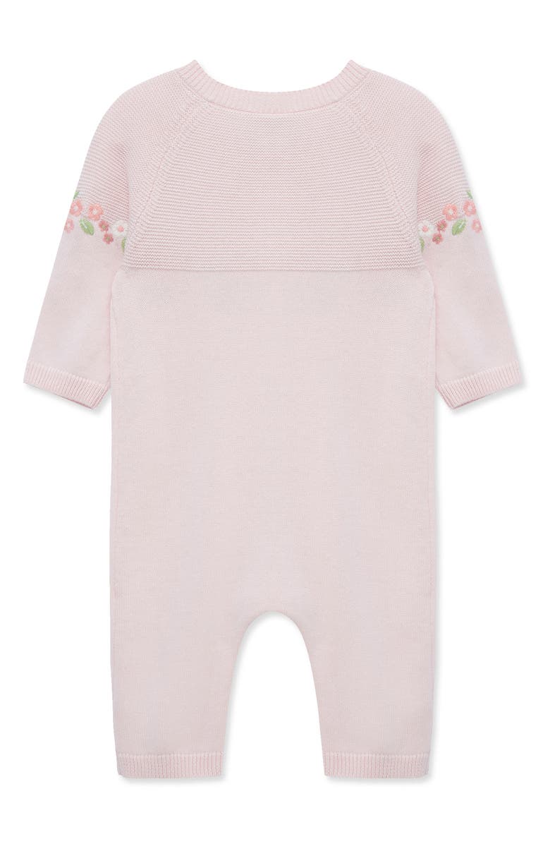 Little Me Garland Sweater Romper, Alternate, color, Pink