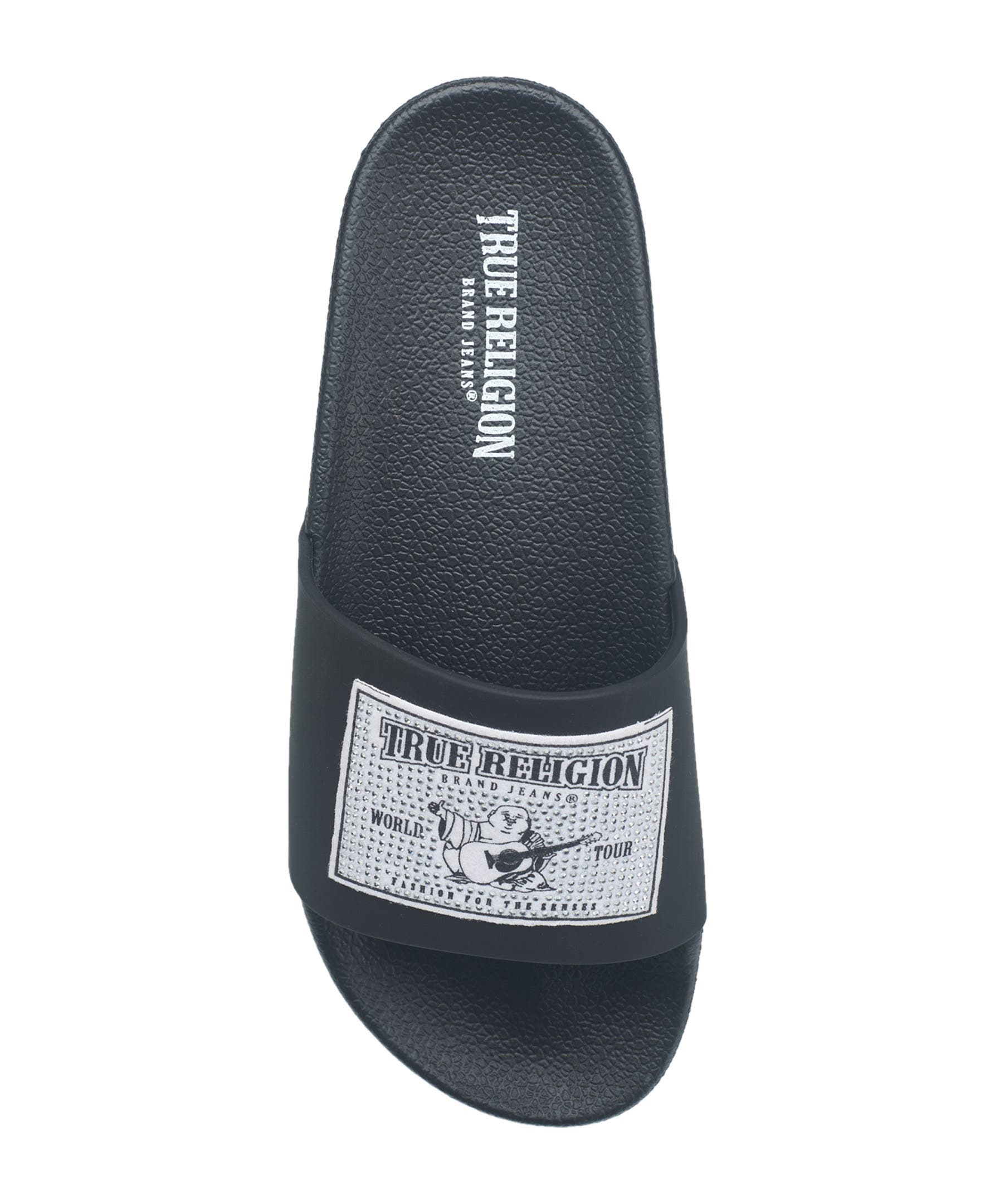 True Religion Kendra Pool Slide, Alternate, color, Black