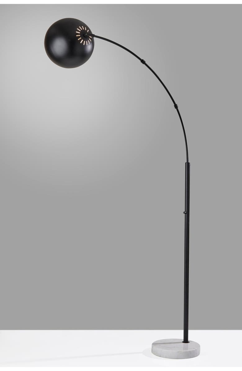 ADESSO LIGHTING Astoria Arc Floor Lamp, Alternate, color, Black