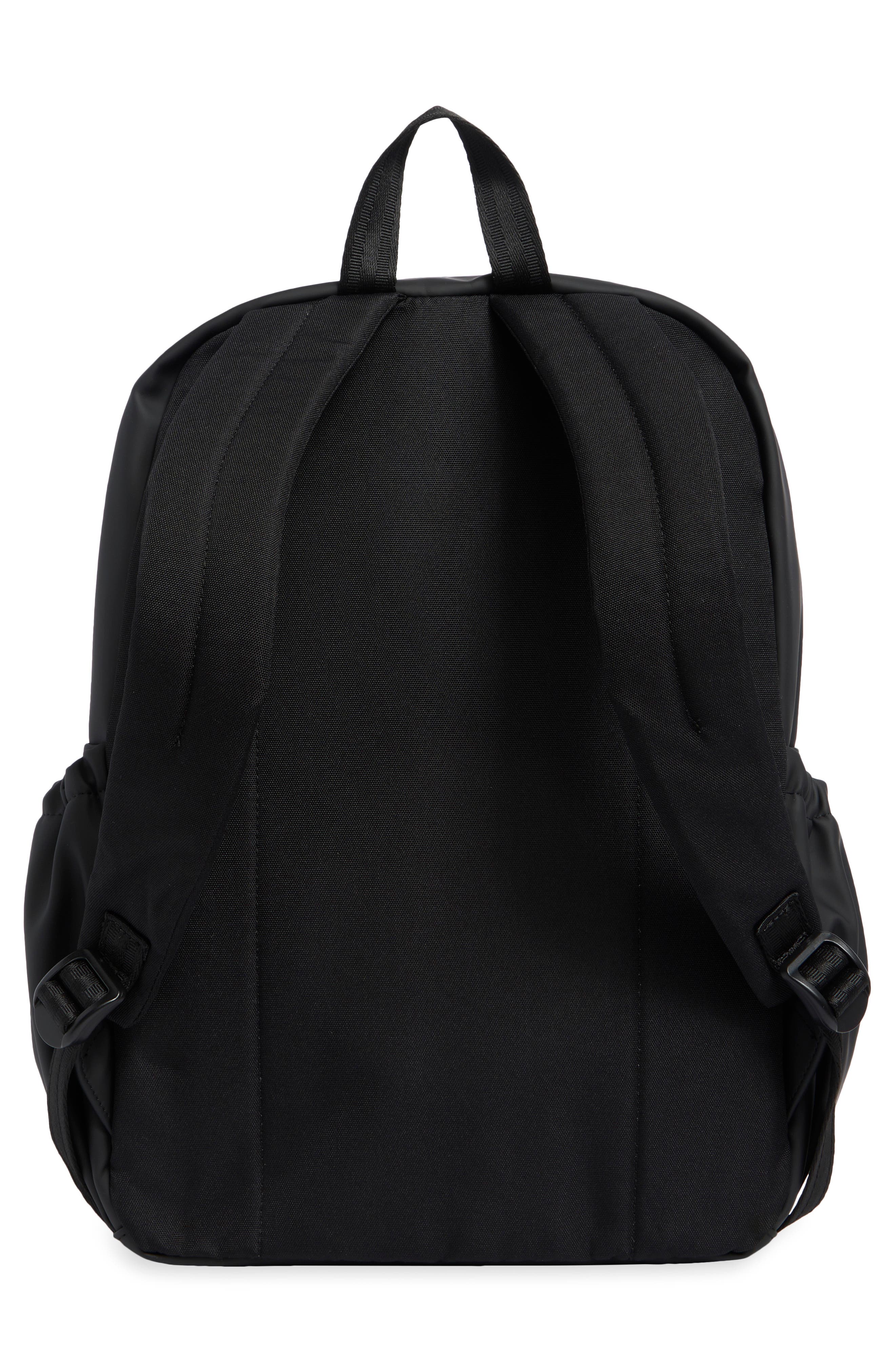 All In Faux Leather Backpack, Alternate, color, BLACK MATTE