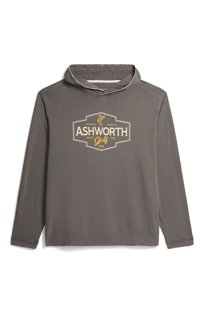 ASHWORTH GOLF Moral Force Shield Hoodie, Main, color, Grey
