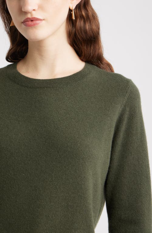 Nordstrom Cashmere Crewneck Sweater In Green