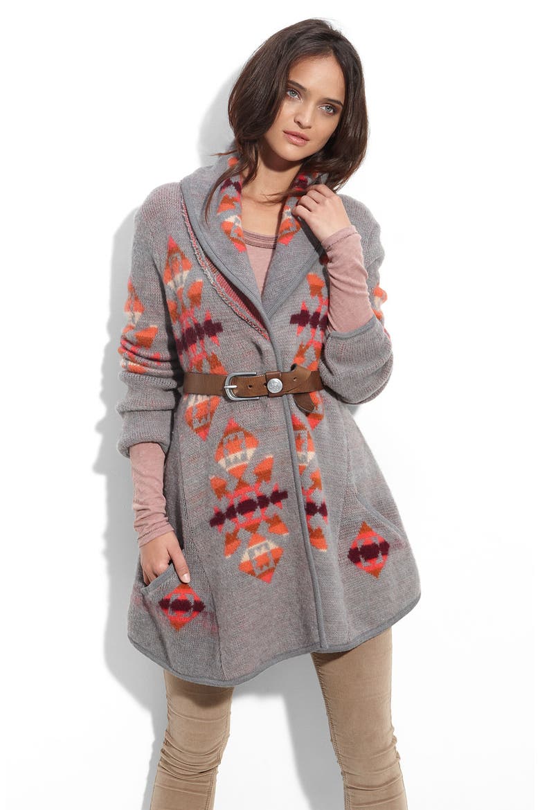 We the Free by Free People Cardigan, Main, color, HEATHER GREY COMBO