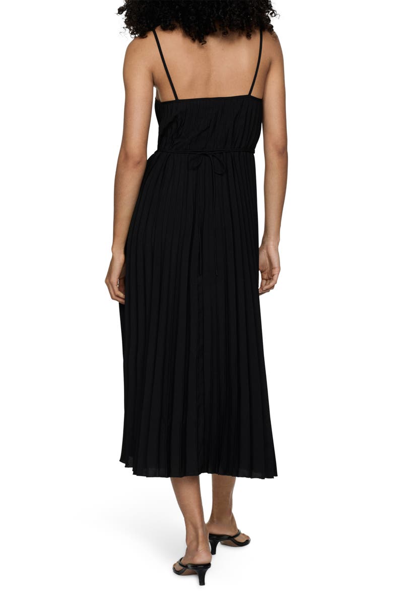 MANGO Pleated Midi Dress, Alternate, color,
