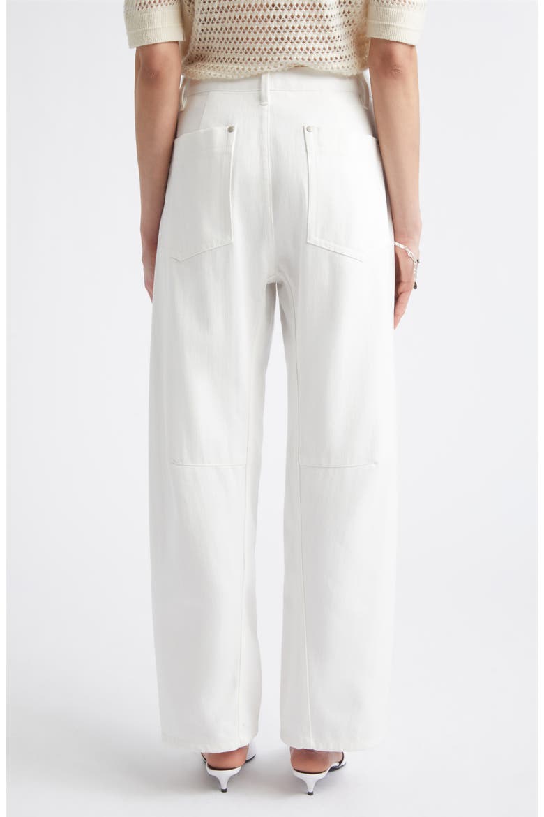 Crescent Leg Jeans, Alternate, color, WHITE