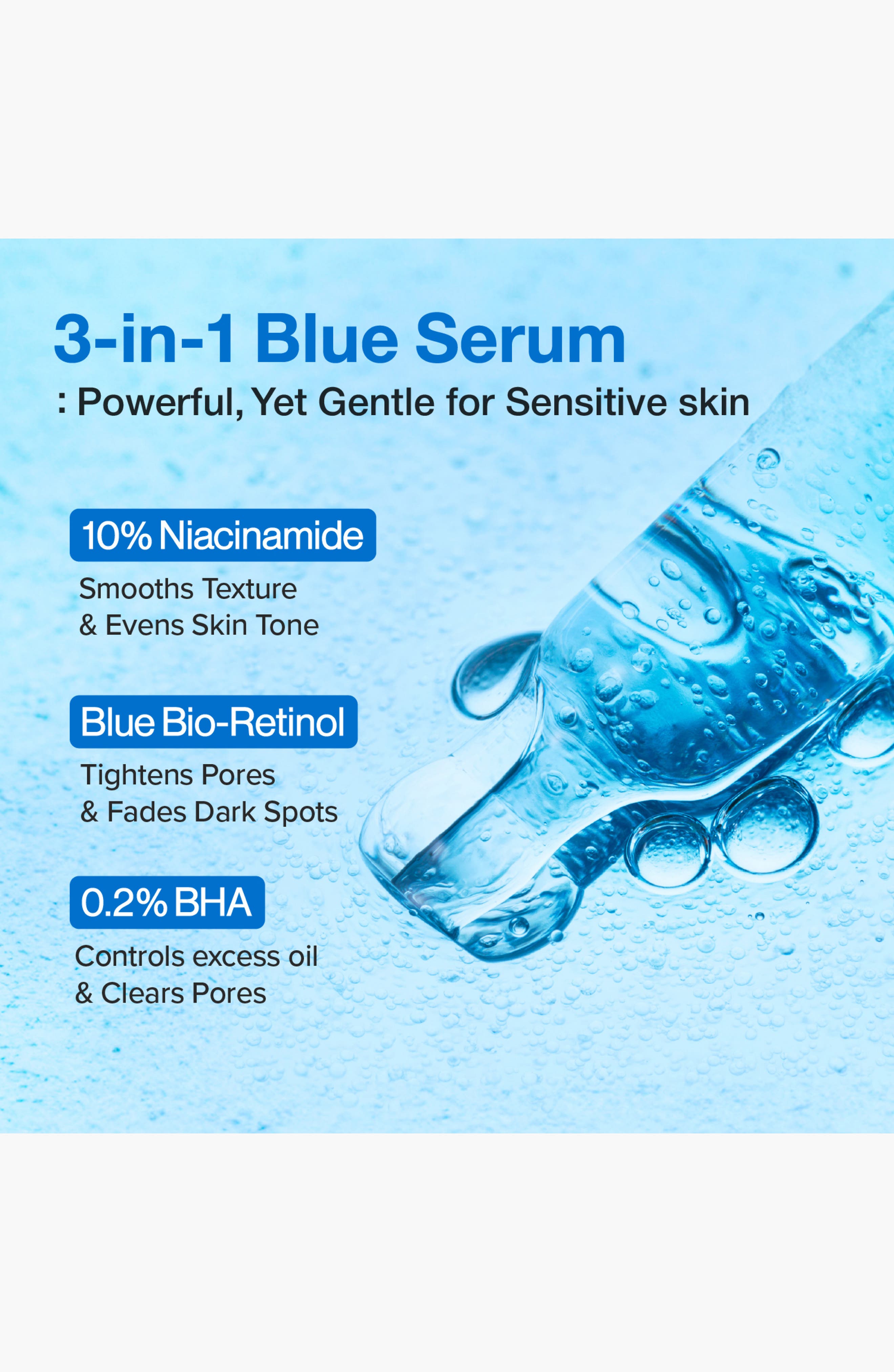 Numbuzin No.3 Blue Bio-Retinol Pore Refining Serum (Women) | Nordstrom