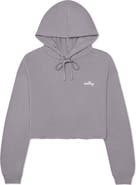 Dalix Womens Salty Midweight Fleece Cropped Hooded Sweatshirt