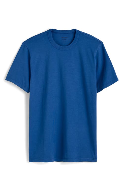 Madewell Allday Garment Dyed Cotton T-shirt In Blue Iris