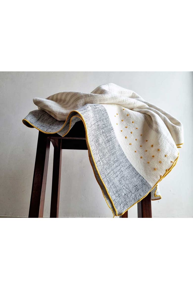 Ivory Throw Blanket, Alternate, color, Ivory