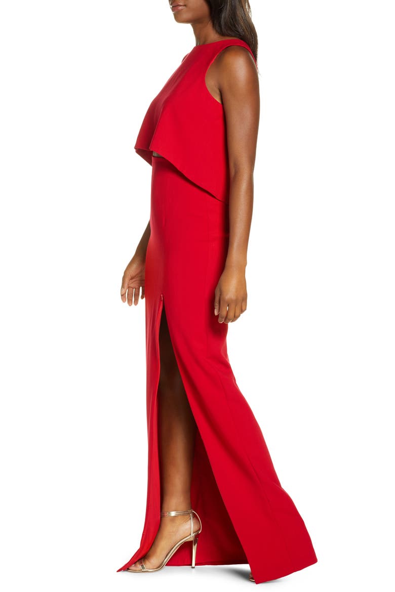 Kacie Two-Piece Sleeveless Maxi Dress, Alternate, color, BONFIRE