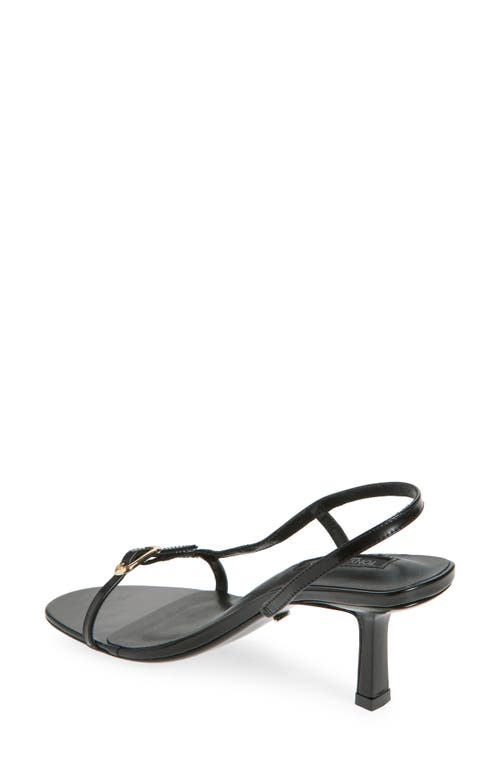 Tony Bianco Christine Slingback Sandal In Black Hi Shine