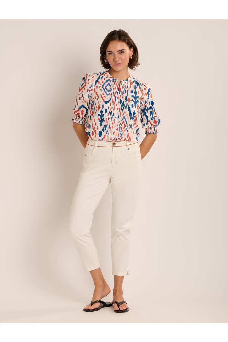 Blake Embroidered Detail Pants, Alternate, color, Cream
