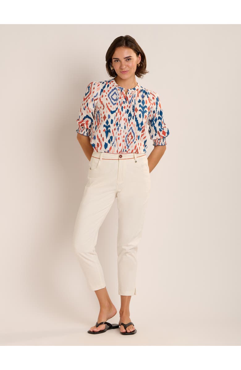 Brakeburn Blake Embroidered Detail Pants, Alternate, color, Cream