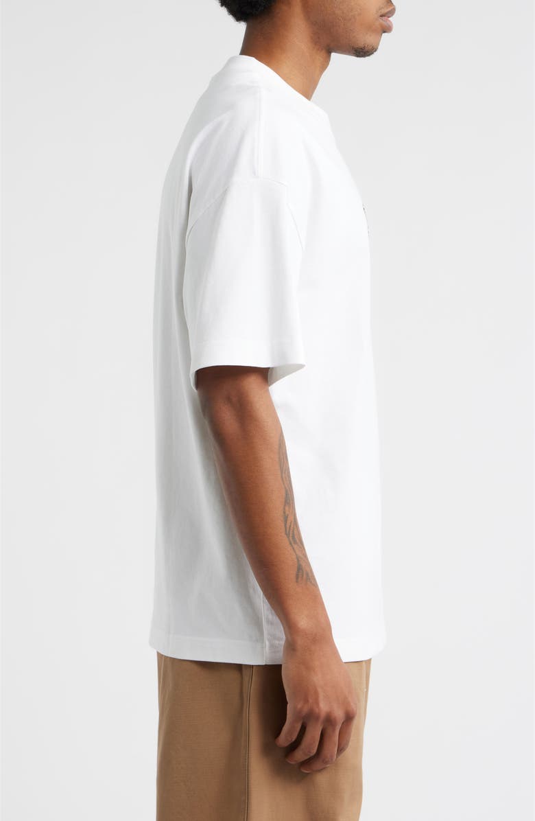 Carhartt Work In Progress Deconstructed Organic Cotton Jersey Graphic T-Shirt, Alternate, color, White