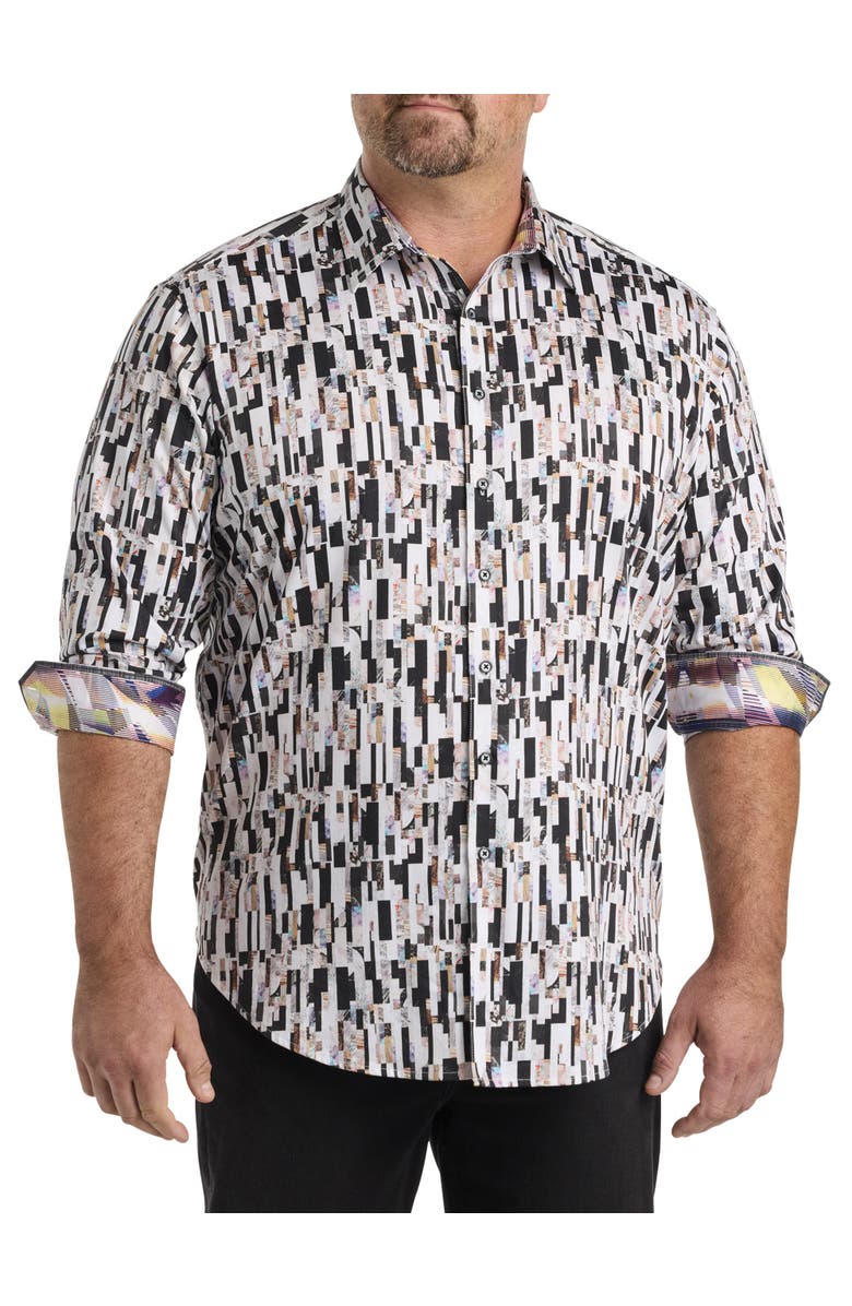 Robert Graham DXL Big & Tall Pollard Sport Shirt, Main, color, Multi