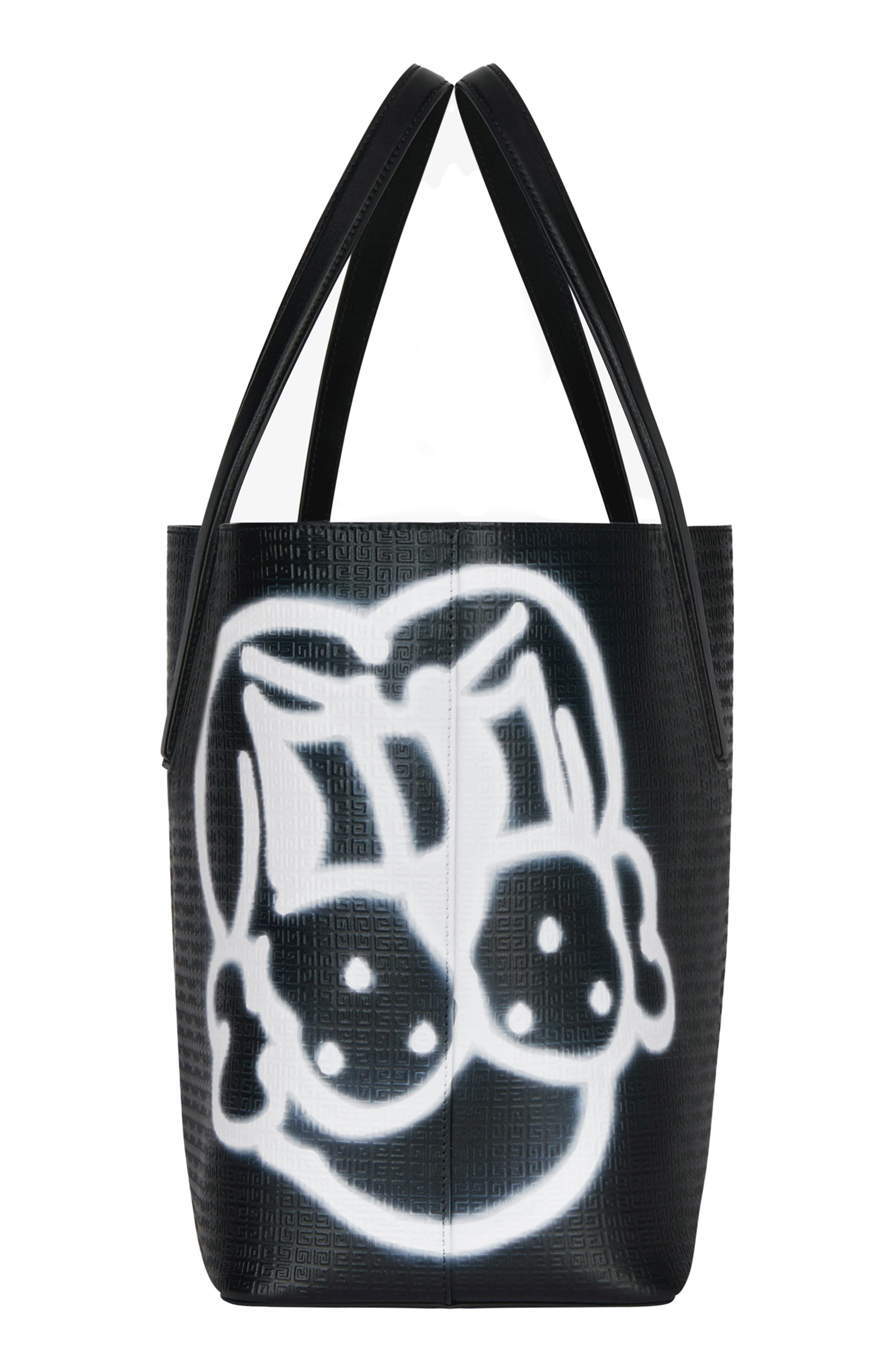 Givenchy x Chito Wing Dog Print 4G Embossed Leather Tote, Alternate, color, 