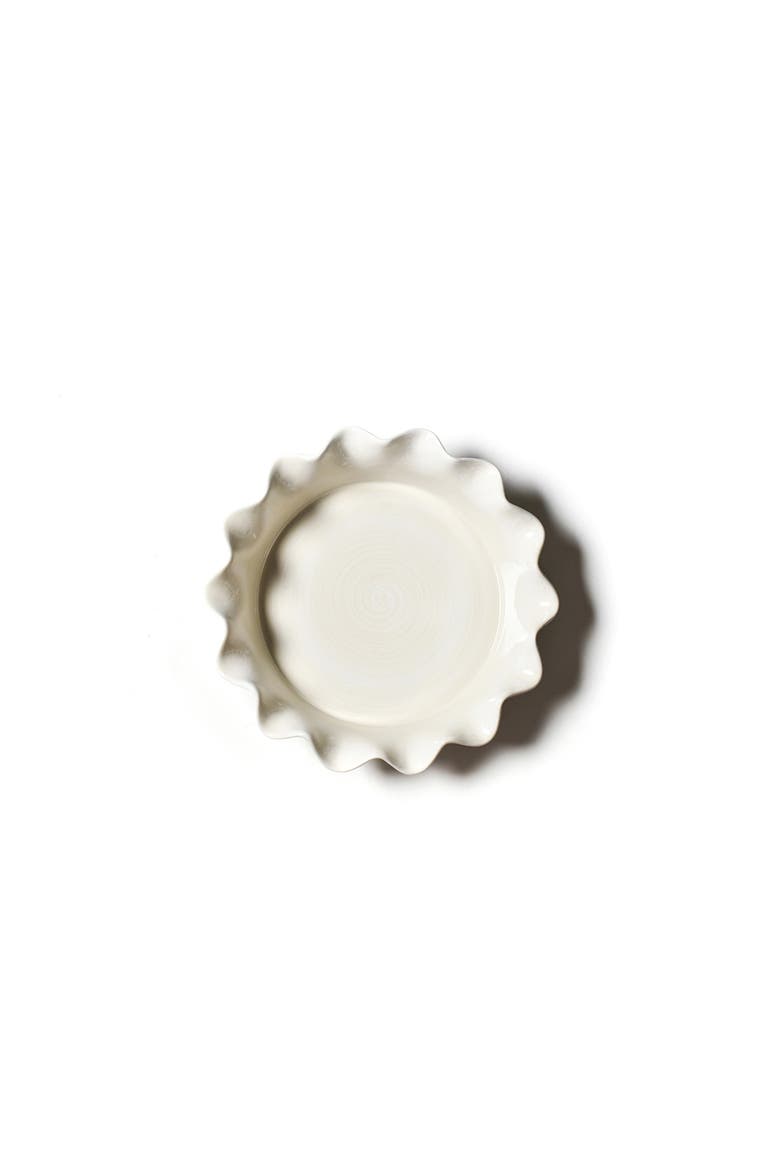 Signature White 9 Ruffle Pie Dish, Alternate, color, White
