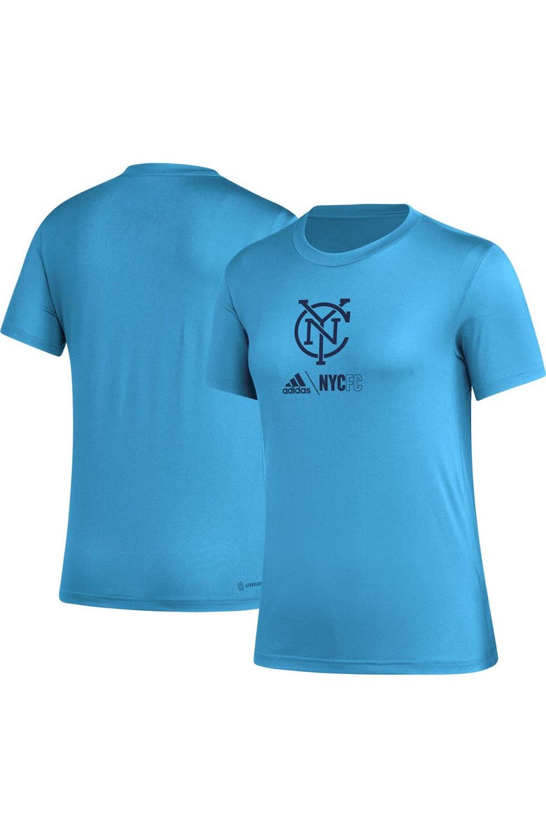adidas Women's adidas Light Blue New York City FC AEROREADY Club Icon T-Shirt, Main, color, Light Blue
