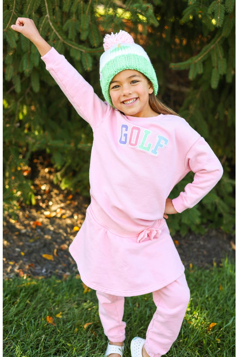 Golf Skirted Sweatsuit, Alternate, color, Pink