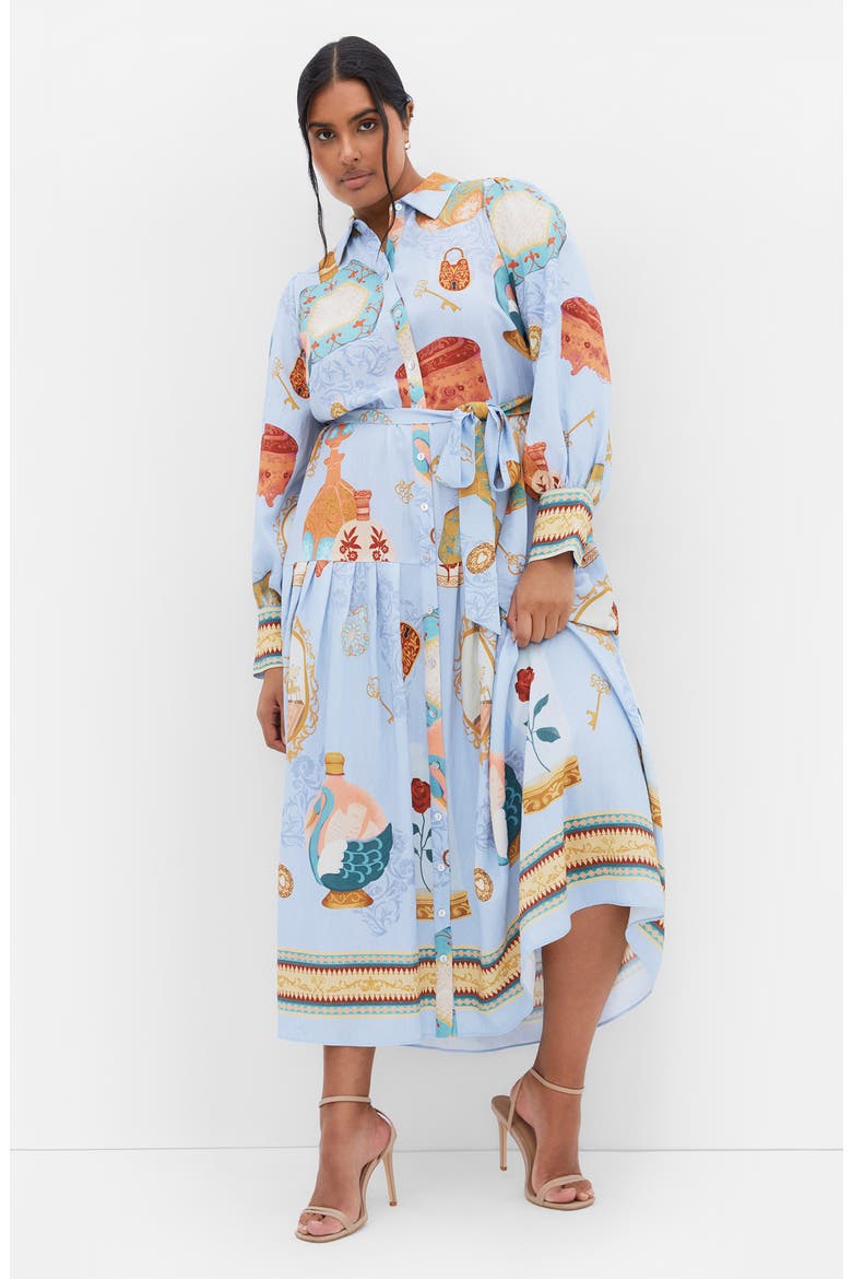 Stellar Beauty Long Sleeve Maxi Dress, Alternate, color, REFINED BEAUTY