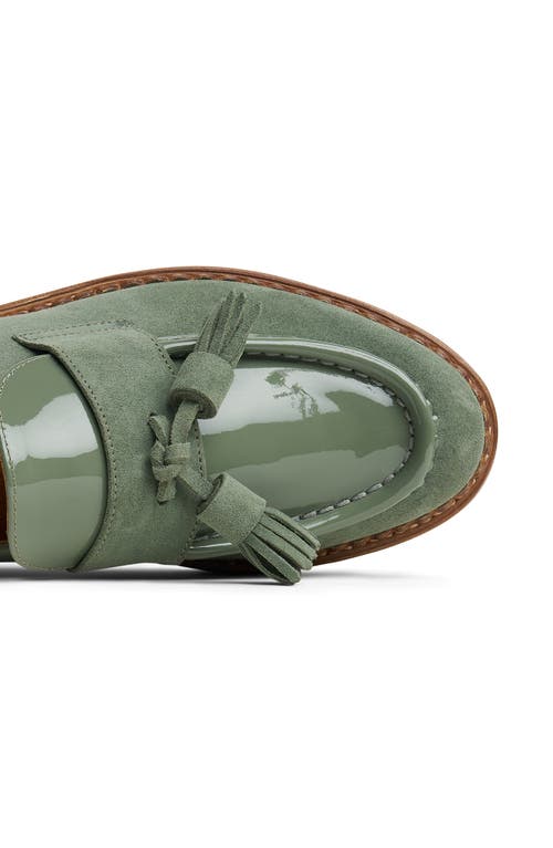 The Office Of Angela Scott Ms. Kelly Platform Loafer In Green