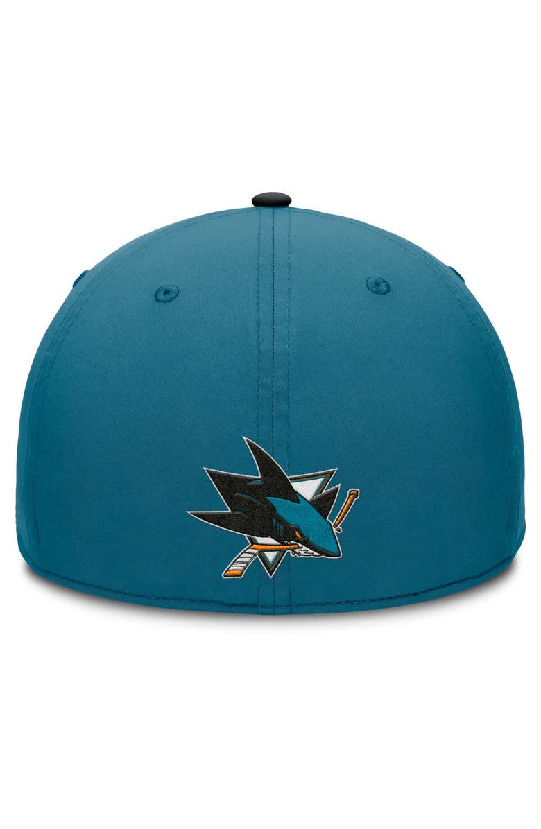 FANATICS Men's Fanatics Teal/Black San Jose Sharks Authentic Pro Rink Team Code Flex Hat, Alternate, color, Teal