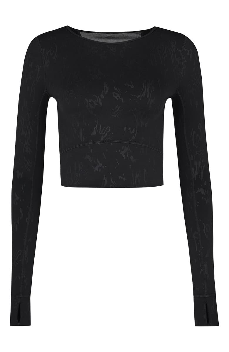 Sweaty Betty Halle Berry x Sweaty Betty Enya All Day Long Sleeve Crop Top, Alternate, color,