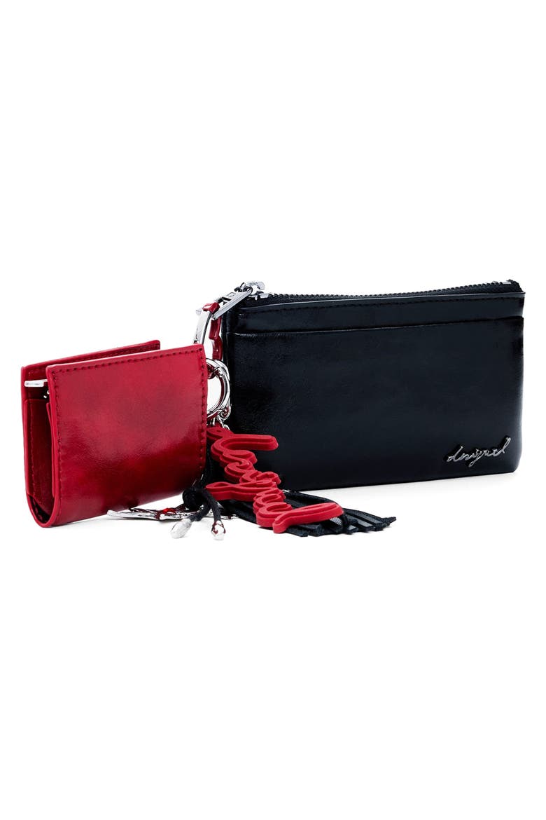 Small Charm Wallet, Alternate, color, BLACK