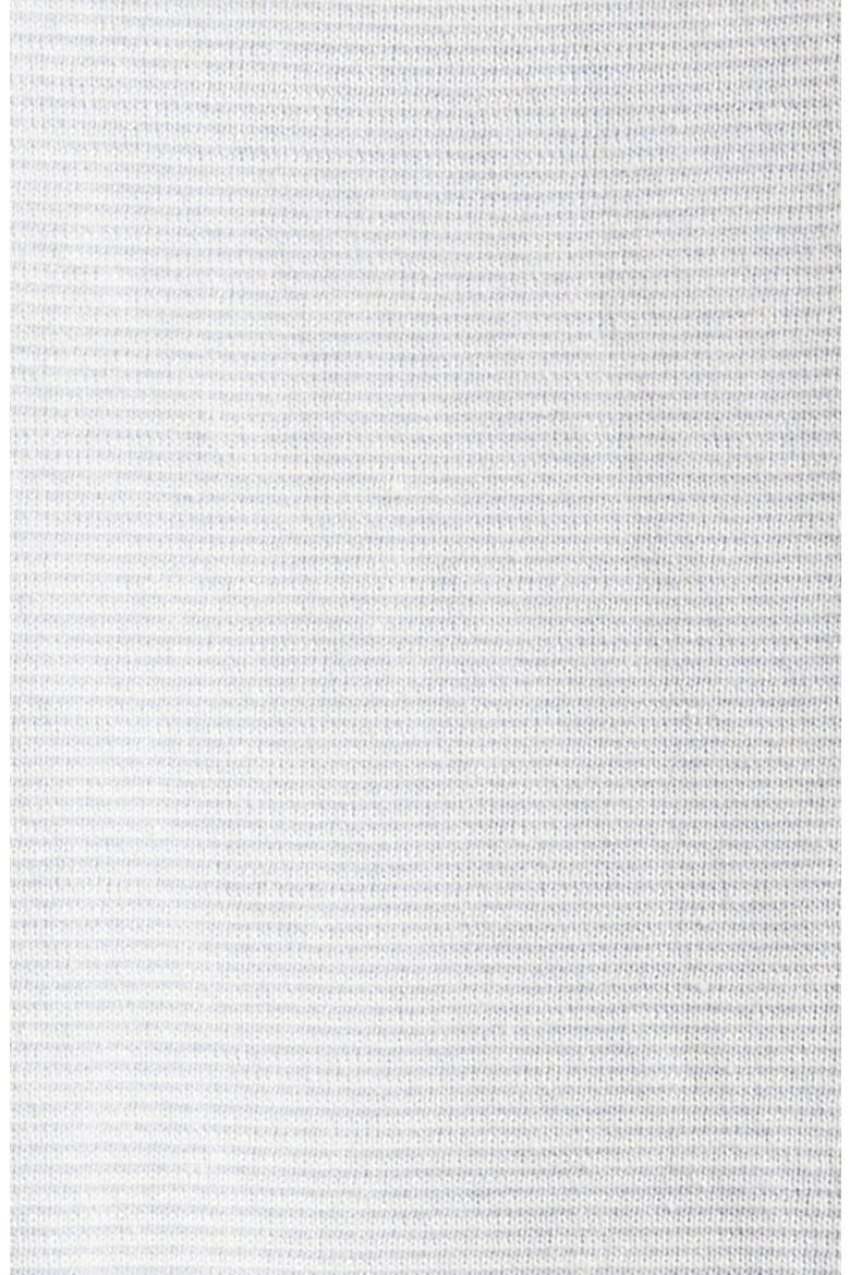 Relaxed Fit 4-Bar Textured Stripe Linen & Cotton Polo Sweater, Alternate, color, LIGHT BLUE