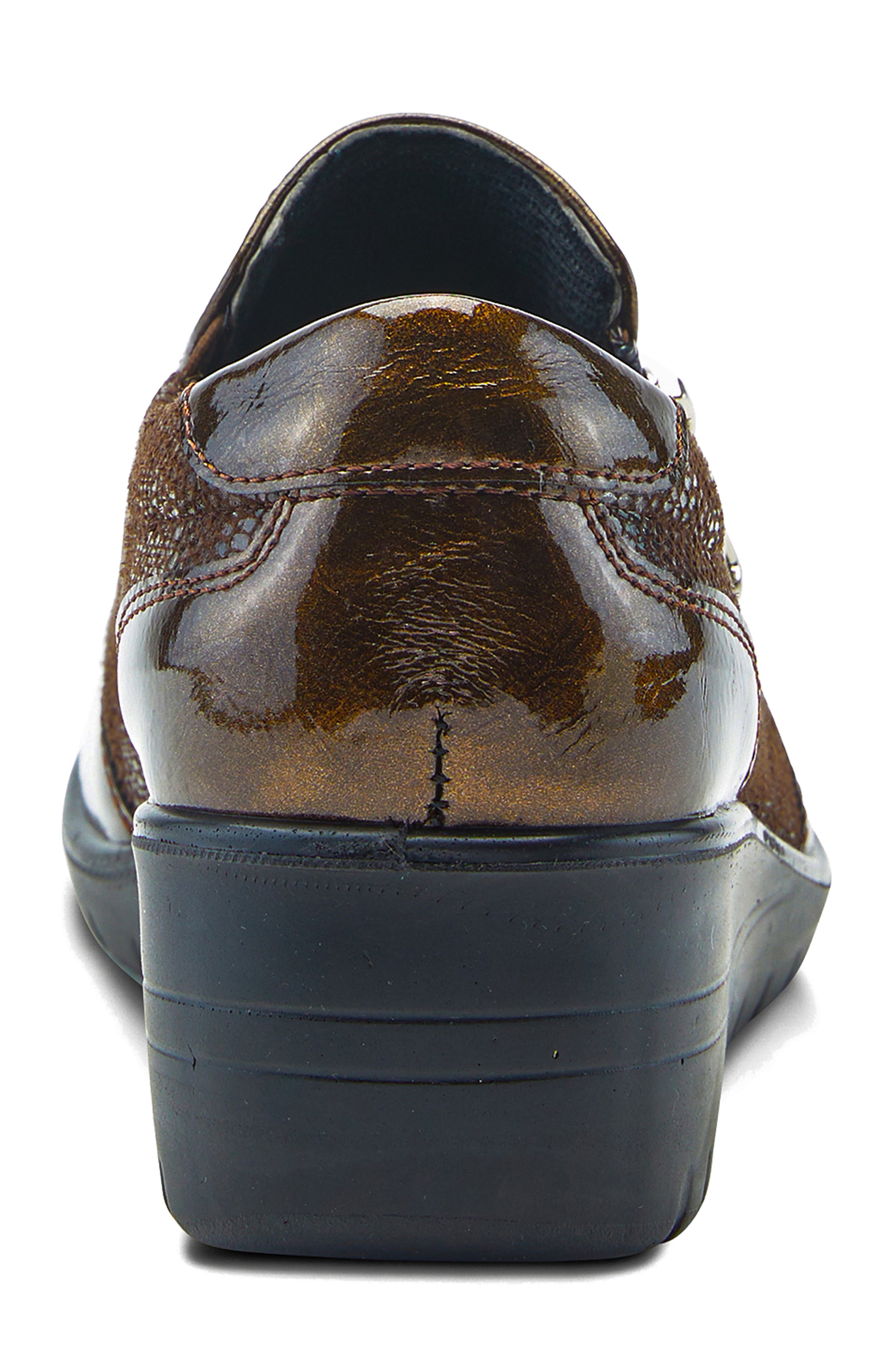 Flexus by Spring Step Concha Wedge Sneaker, Alternate, color, Brown