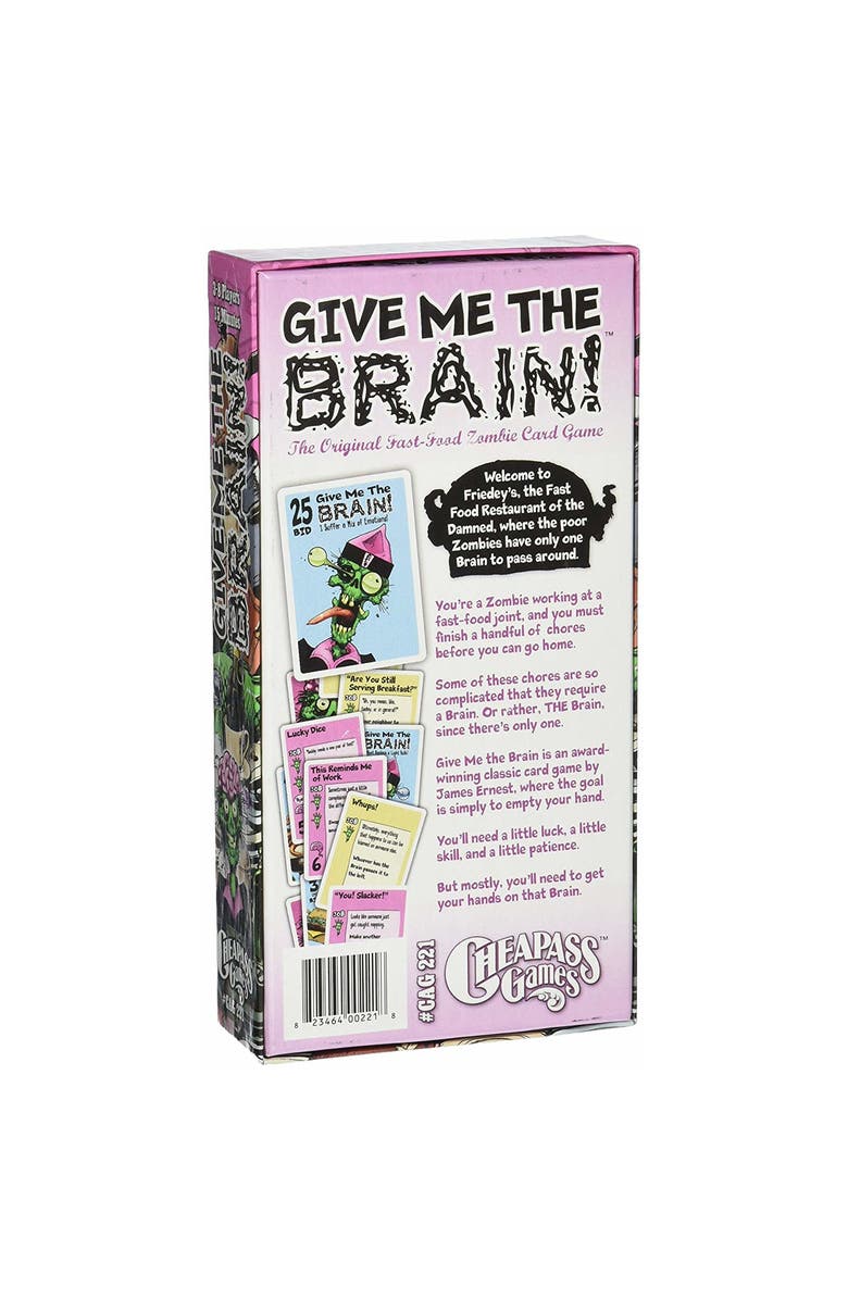 Cheapass Games Give Me The Brain Superdeluxe Edition, Alternate, color, Multicolored