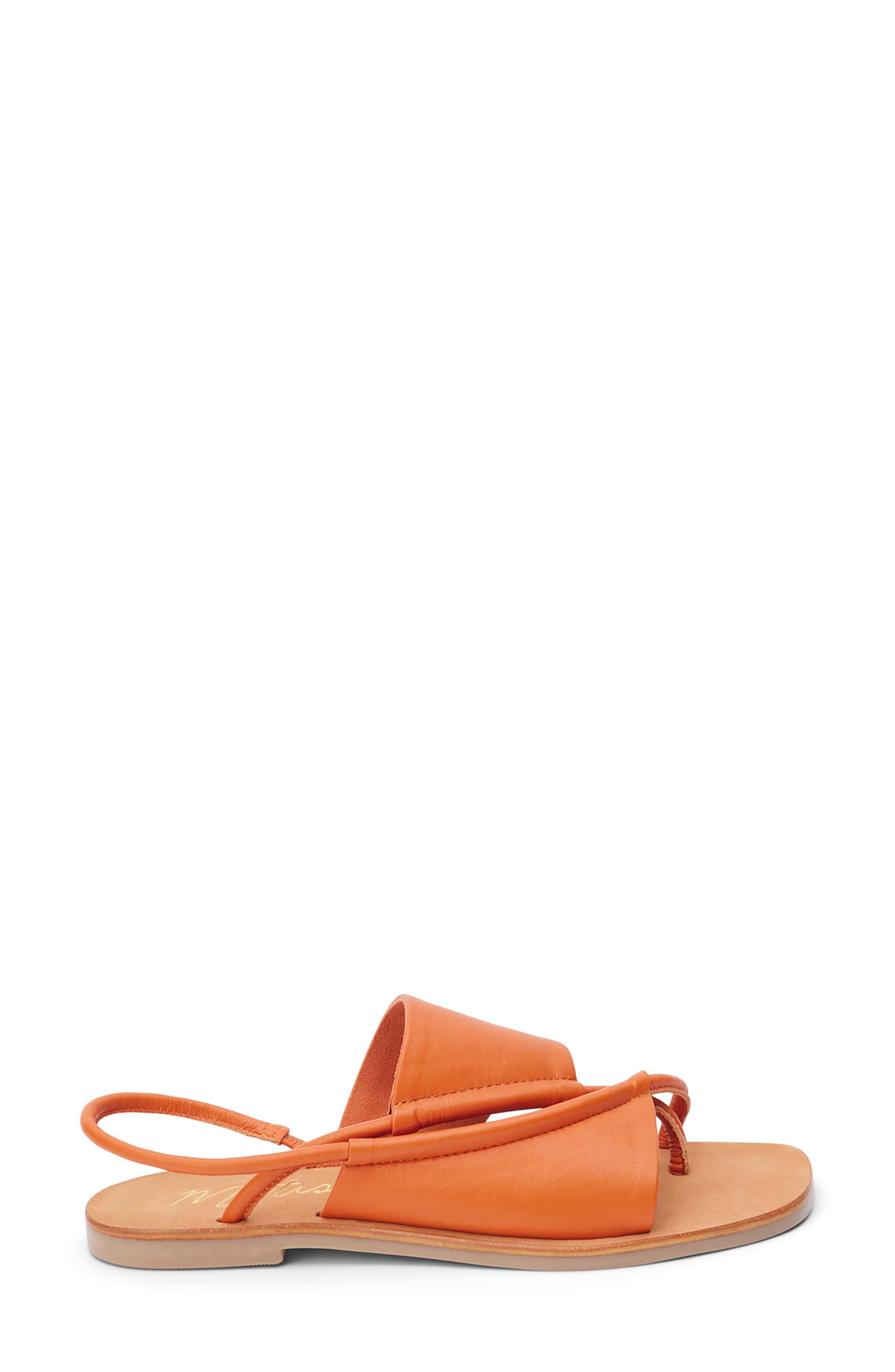 Shayla Asymmetric Slingback Sandal, Alternate, color, ORANGE