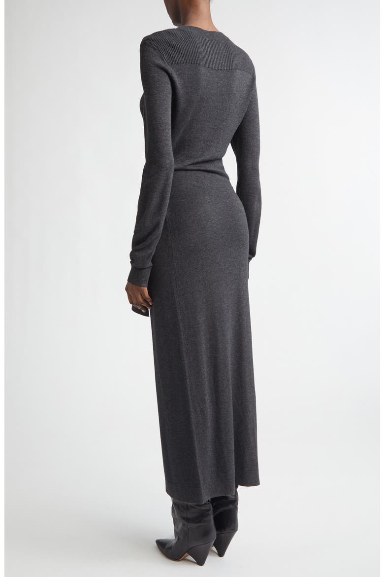 Jozira Long Sleeve Sweater Dress, Alternate, color, ANTHRACITE