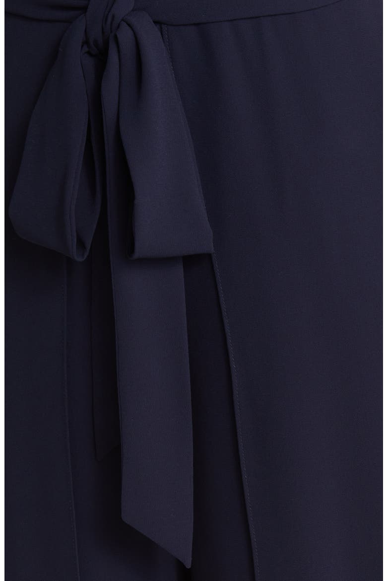 Halter Neck Chiffon Jumpsuit, Alternate, color, NAVY