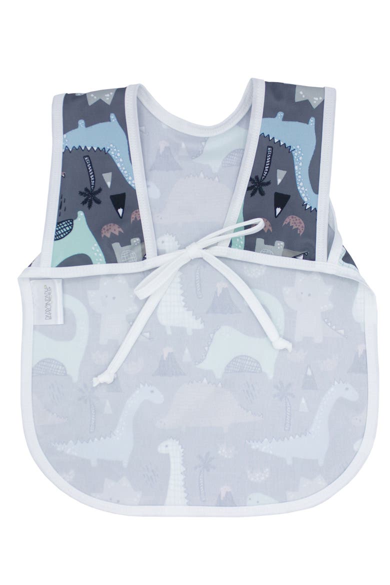 x BapronBaby Delilah Dinosaur Apron & Feeding Mat Set, Alternate, color, MULTI SAGE